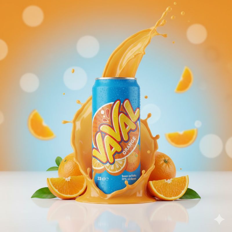 SODA VAVAL ORANGE 33CL